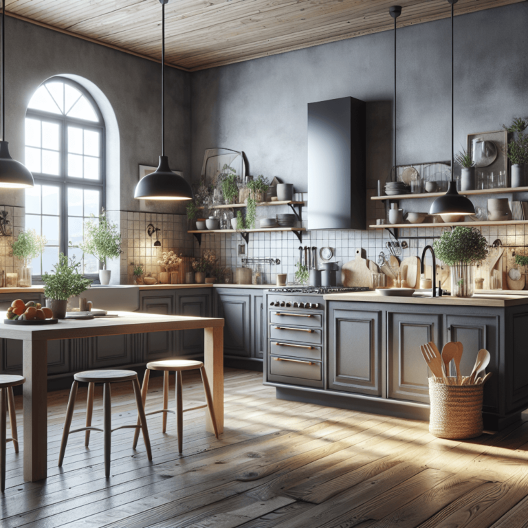 anthrazitfarbene Boho Style Küche-Stuttgart