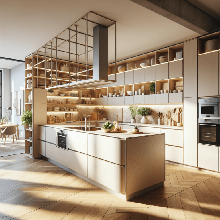 beige Freistehende Küche-Stuttgart