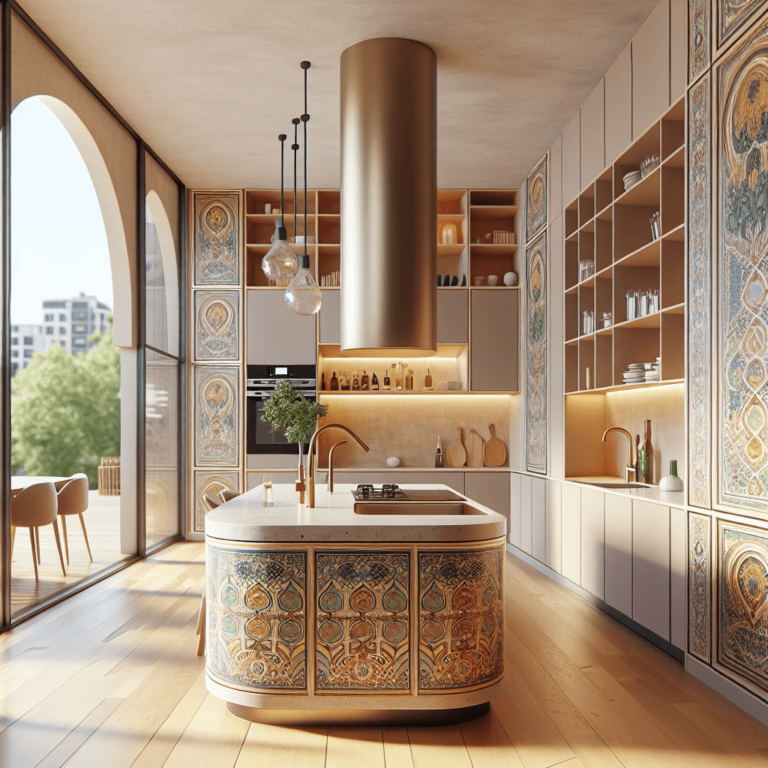 beige Küche in G-Form-Stuttgart