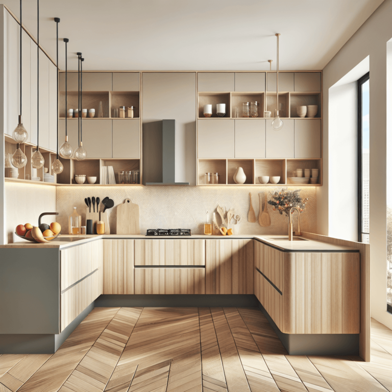 beige Küche in L-Form-Stuttgart