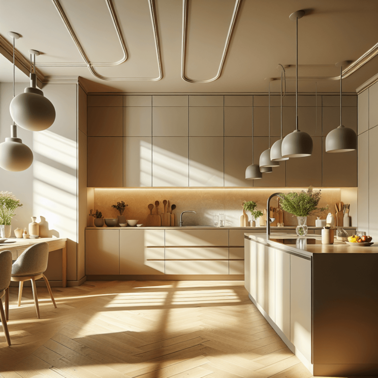 beige Minimalismus Küche-Stuttgart