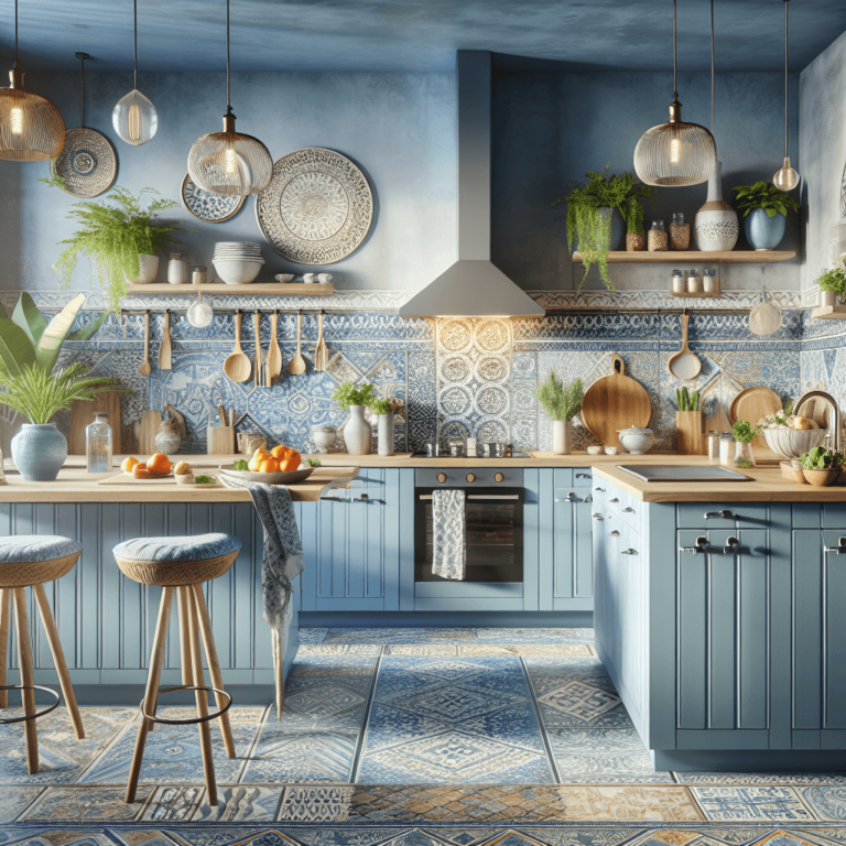 blaue Boho Style Küche-Stuttgart