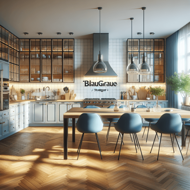 blaugraue Amerikanische Küche-Stuttgart