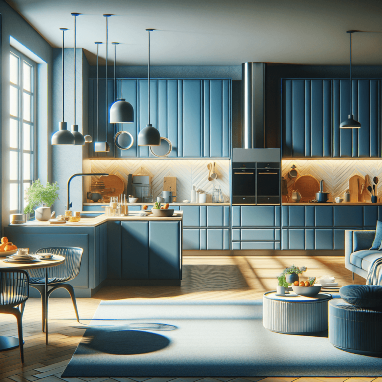 blaugraue Rondell Küche-Stuttgart