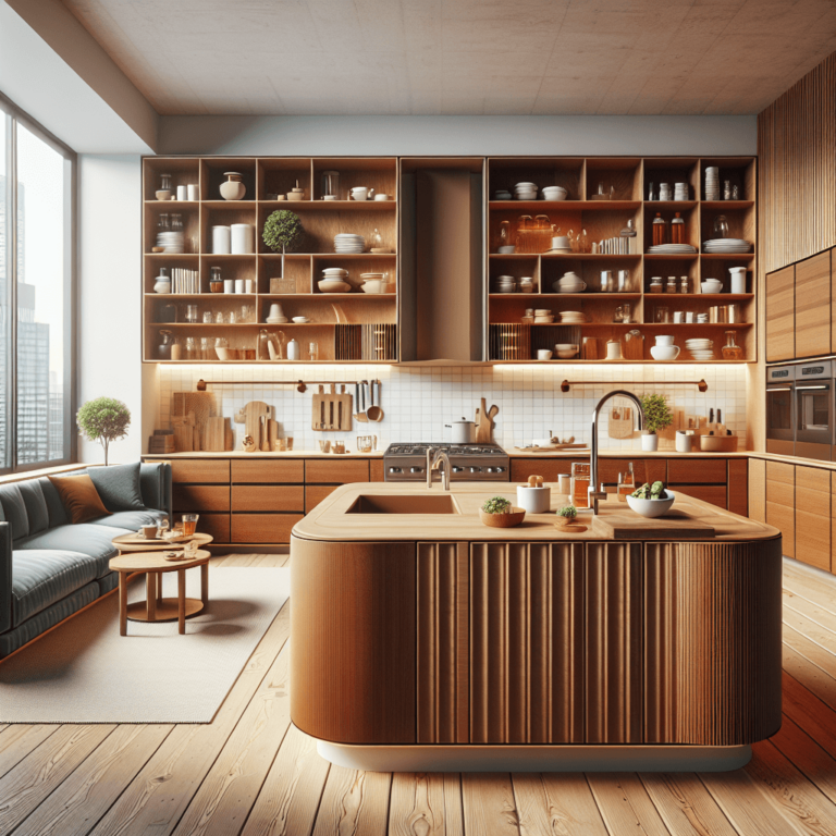 braune Küche in G-Form-Stuttgart