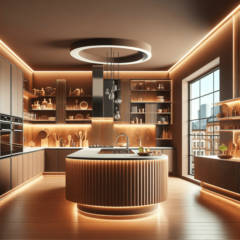 braune Schwebende Küche-Stuttgart