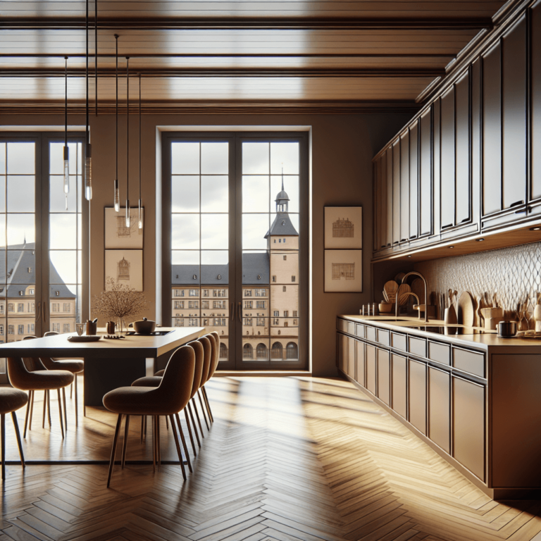 braune einzeilige Küche-Stuttgart