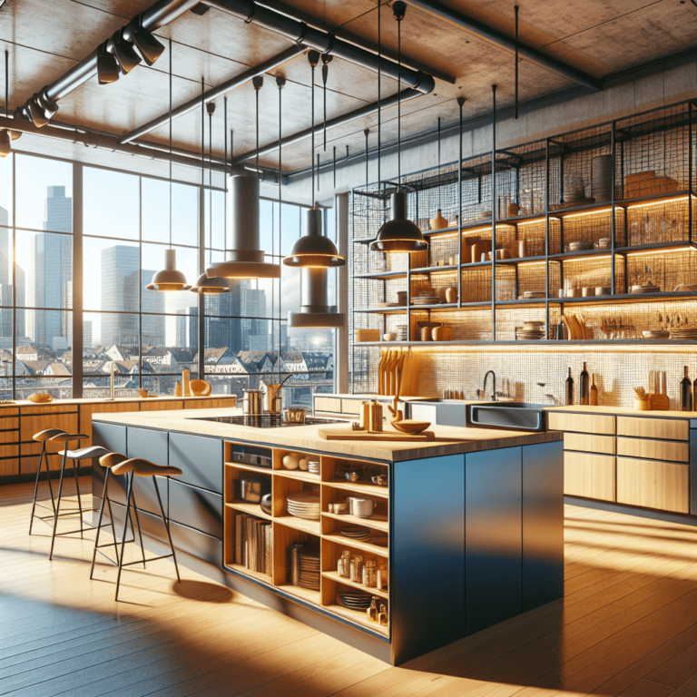 bunte Industrielle Küche-Stuttgart