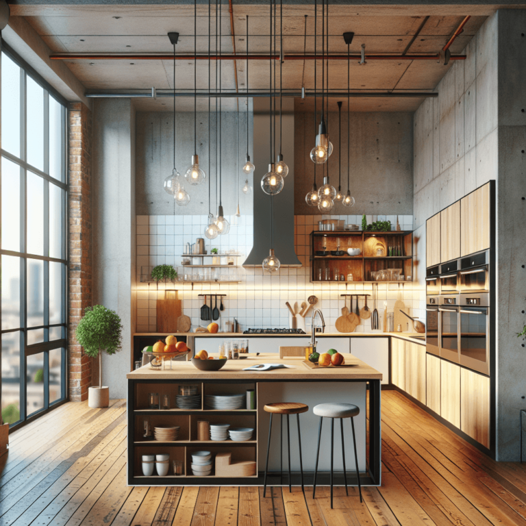 bunte Küche im Loftstil-Stuttgart