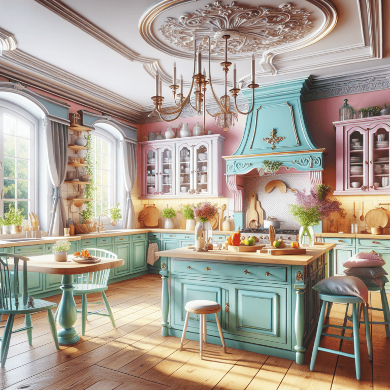 bunte Küche im Shabby Chic Stil-Stuttgart