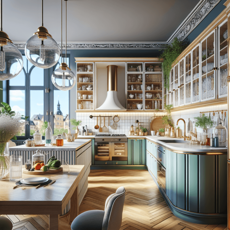 bunte Küche im Vintage Chic Stil-Stuttgart