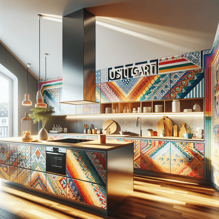 bunte Küche in U-Form-Stuttgart