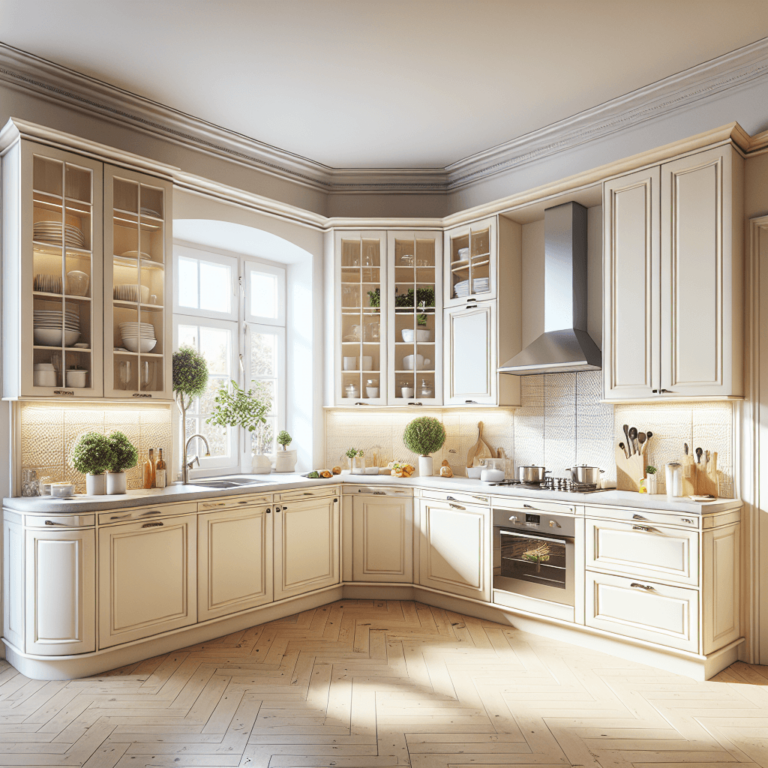 cremefarbene Eck-Küche-Stuttgart