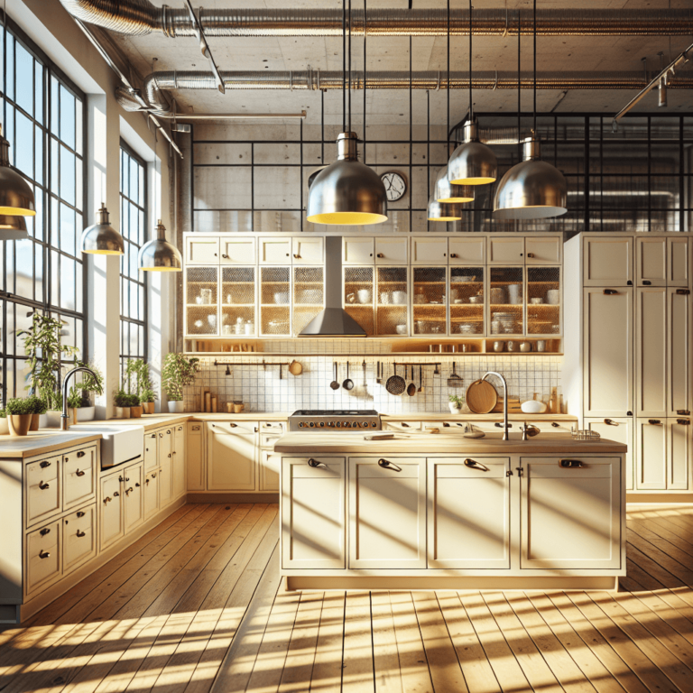 cremefarbene Industrielle Küche-Stuttgart