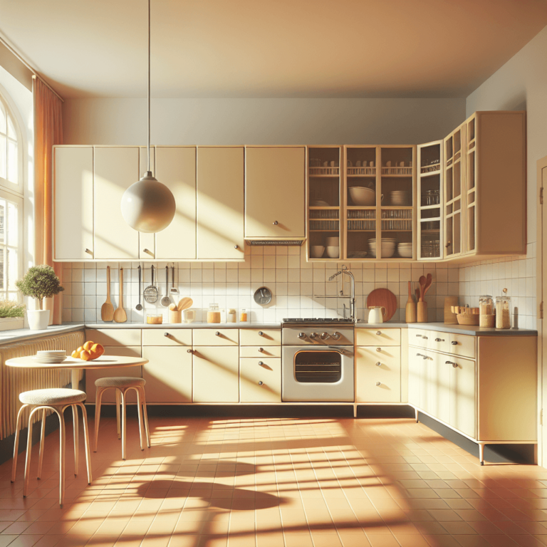 cremefarbene Retro Küche-Stuttgart