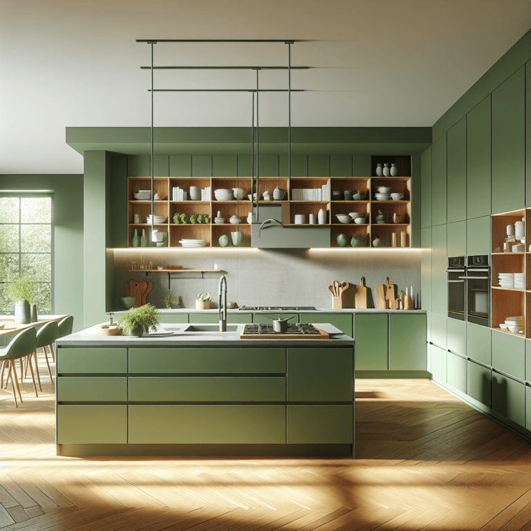 grüne Anrichte Küche-Stuttgart