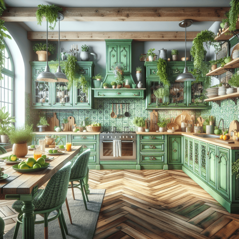 grüne Boho Style Küche-Stuttgart