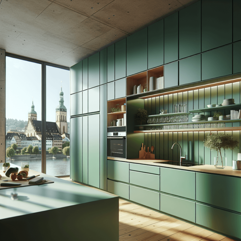 grüne Einbauküche-Stuttgart