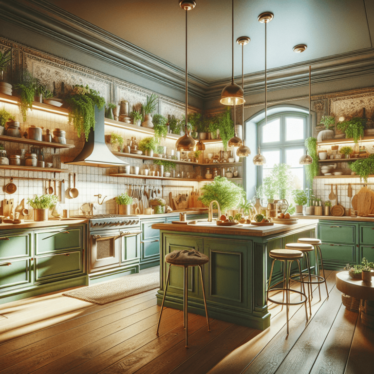 grüne Küche im Vintage Chic Stil-Stuttgart