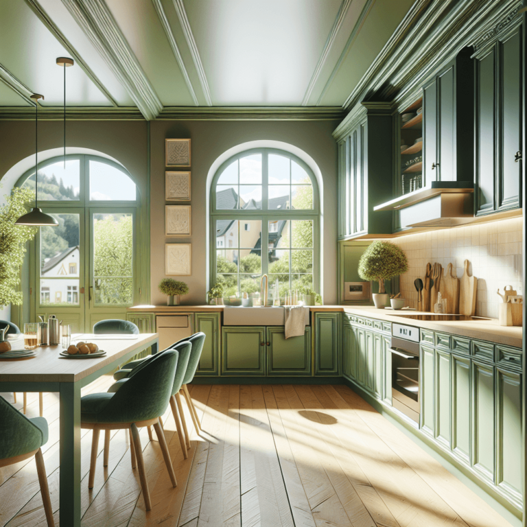 grüne Landhausküche-Stuttgart