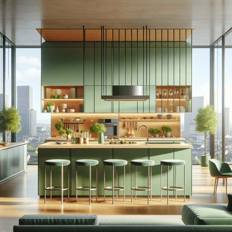grüne Schwebende Küche-Stuttgart