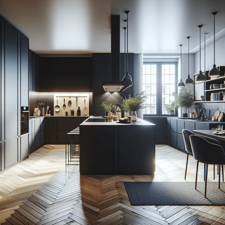 schwarze Einbauküche-Stuttgart