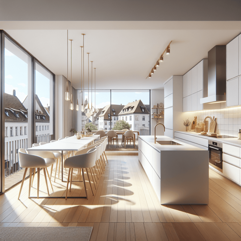 weiße Barrierefreie Küche-Stuttgart