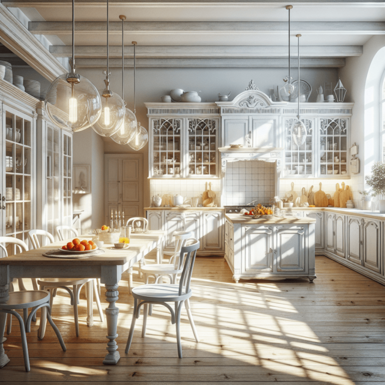 weiße Küche im Shabby Chic Stil-Stuttgart