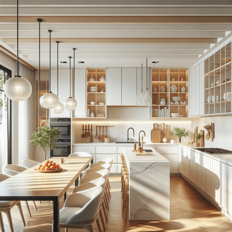 weiße Küche im asiatischen Stil-Stuttgart