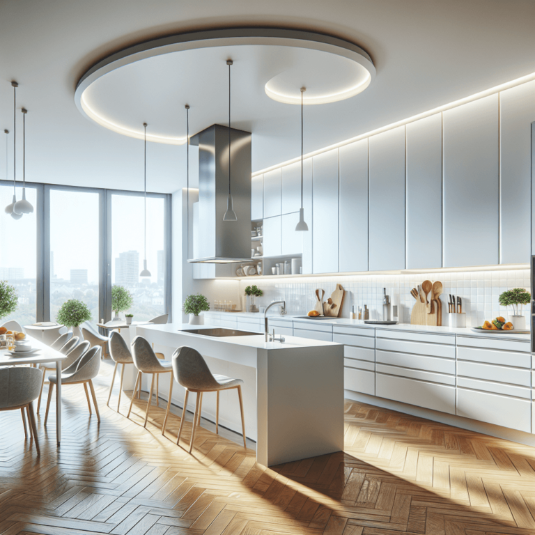 weiße Küche in L-Form-Stuttgart