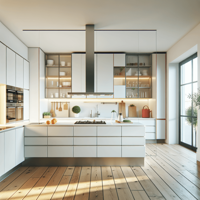 weiße einzeilige Küche-Stuttgart