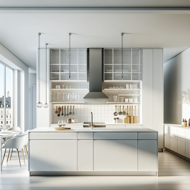 weiße mehrzeilige Küche-Stuttgart